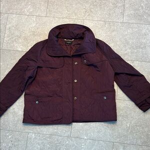 Talbots Deep Purple Quilted Jacket
